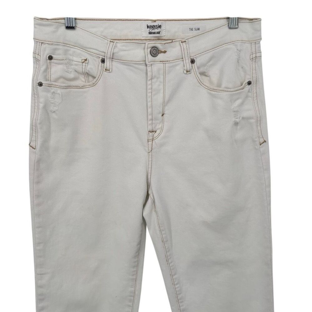 Kenzie Jeans VINTAGE LUxE The Slim Distressed Straight Leg Jeans‎ Size 10/30 - Picture 2 of 10